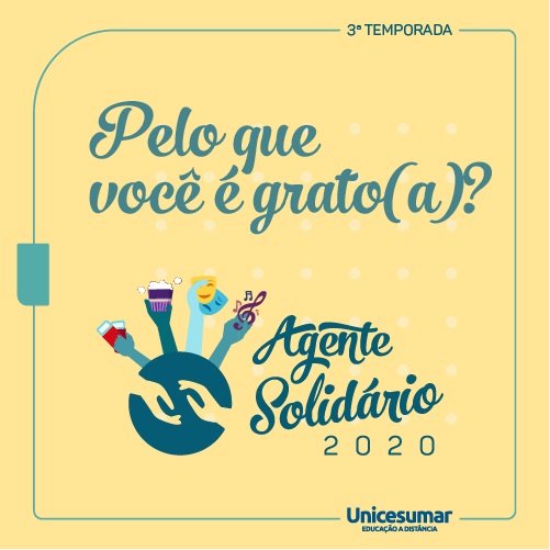 Post: Pelo Que Você é Grato