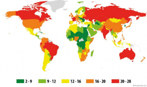 Países com mais ataques phishing em 2014