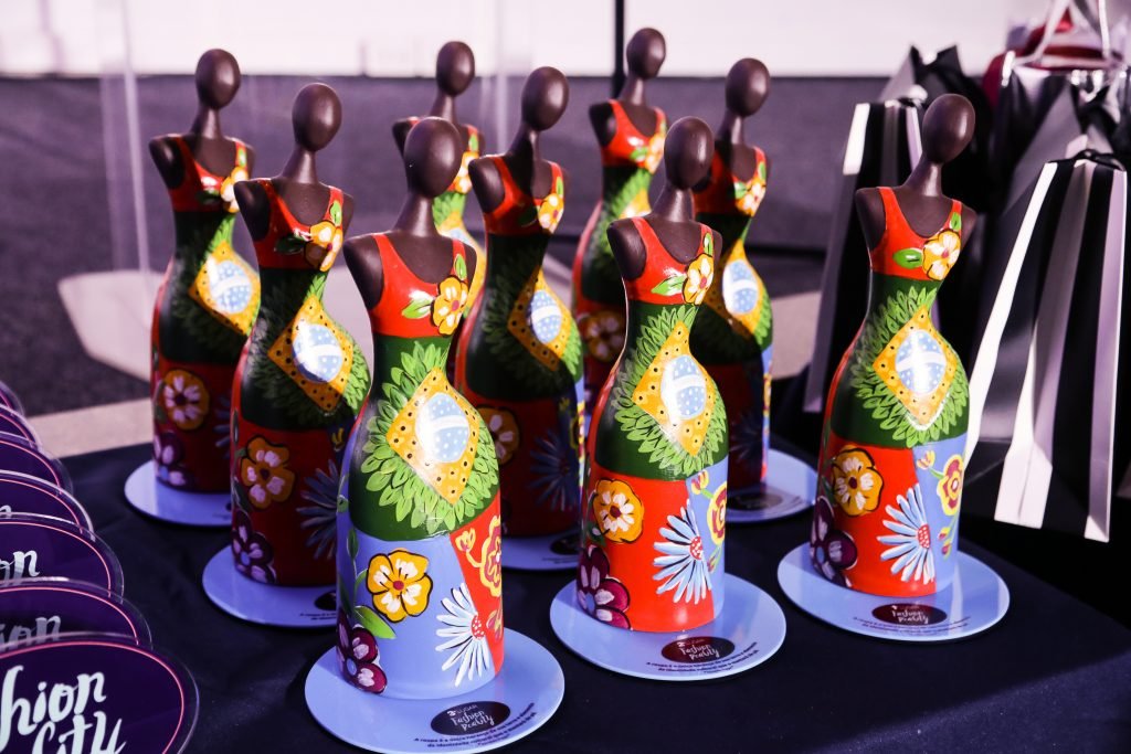 Troféus para os três primeiros colocados