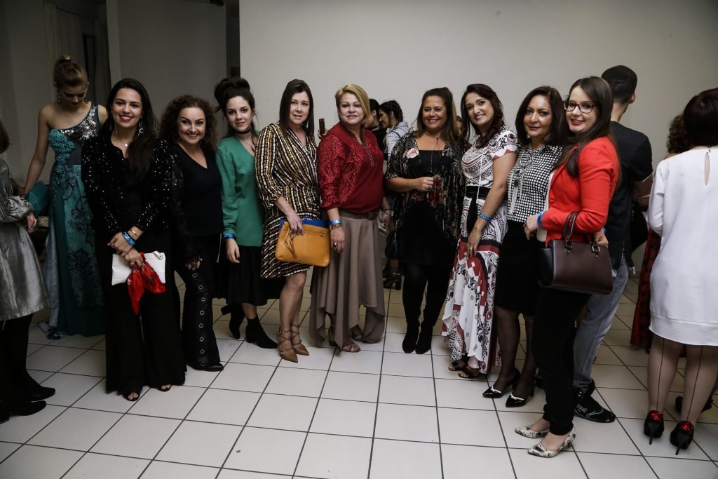 Parte dos jurados nos bastidores