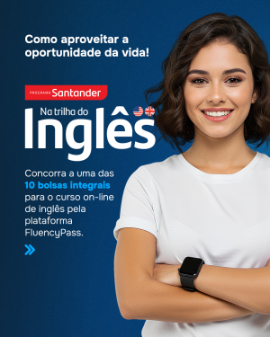 UniCesumar abre inscrições para bolsas de estudo em inglês em parceria com Santander  