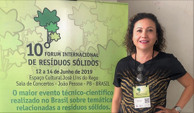 Professora do mestrado em Tecnologias Limpas participa do Fórum Internacional de Resíduos Sólidos em João Pessoa