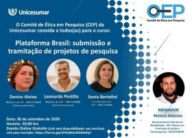 Comitê de Ética em Pesquisa (CEP) da UniCesumar promove o curso capacitação e já conta com mais de 500 inscritos