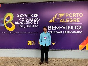 Igor José Martins, acadêmico do curso de Medicina, participa do XXXVIII Congresso Brasileiro de Psiquiatria (CBP), Porto Alegre/RS, (Out/2021)