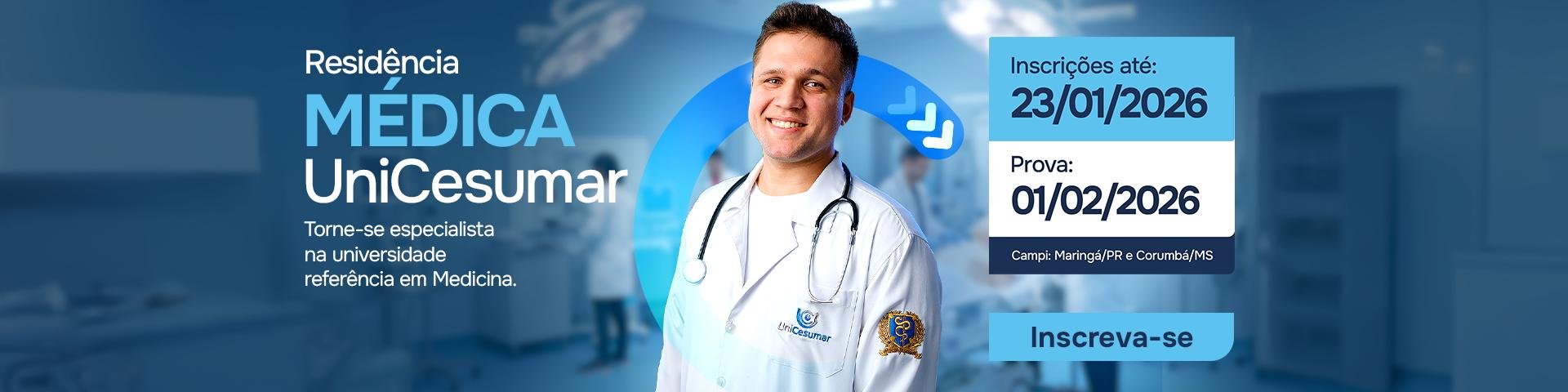 Torne-se especialista na universidade referência em Medicina