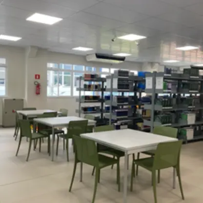 Imagem da Biblioteca da Faculdade Cesumar de Corumbá no Mato Grosso do Sul