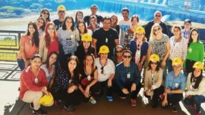 Alunos em visita à Itaipu Binacional. 