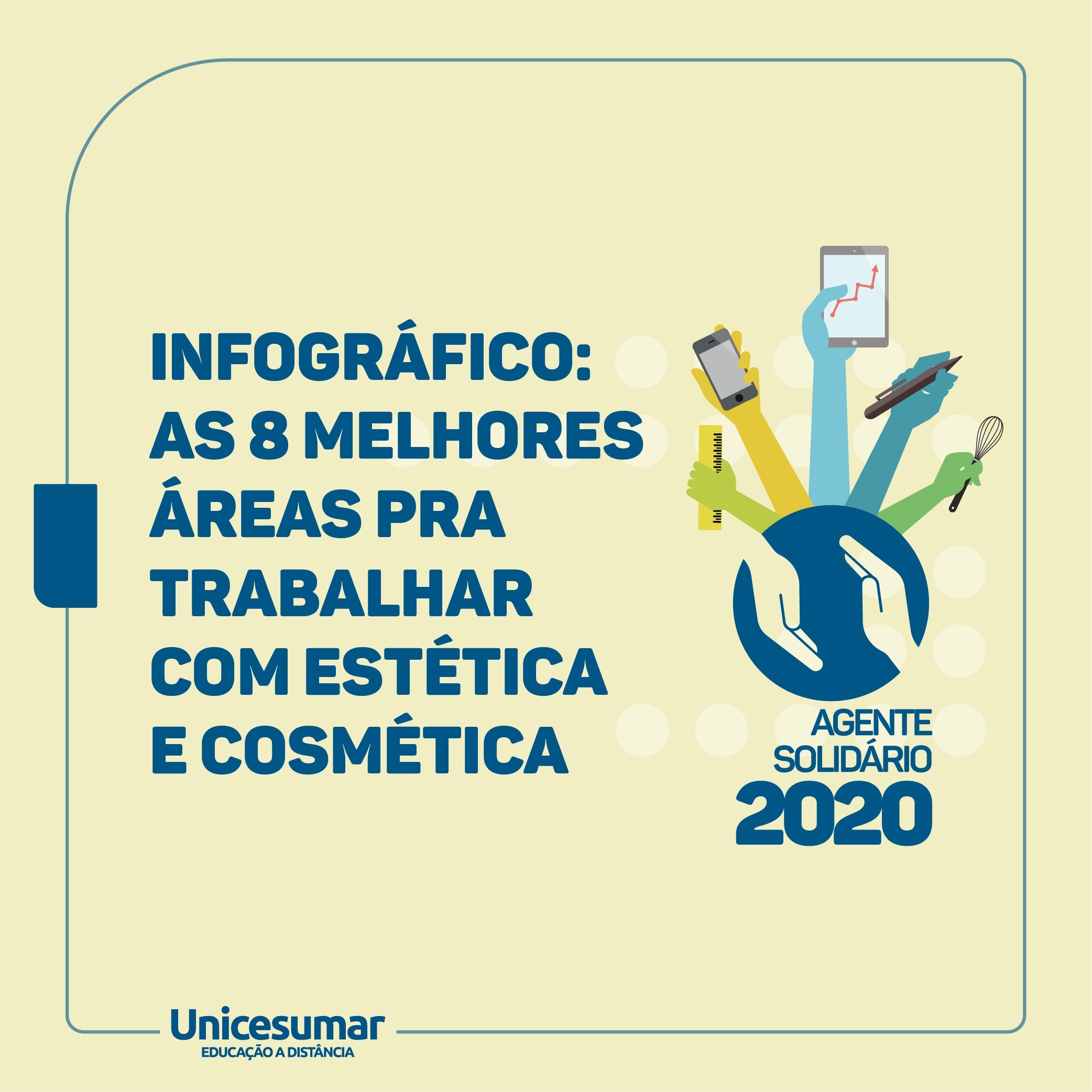 Infográfico | As 8 melhores áreas para trabalhar com a Estética e Cosmética