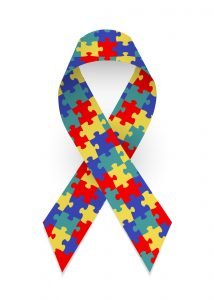 Colorful,Satin,Puzzle,Ribbon,As,Symbol,Autism,Awareness.,Isolated,Vector