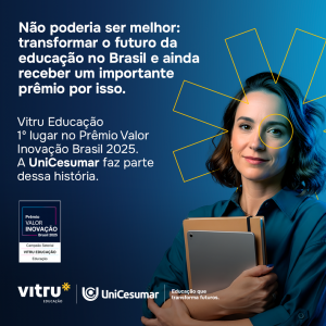 Grupo mantenedor da UniCesumar conquista primeiro lugar no Prêmio Valor Inovação Brasil 2025 no segmento Educação